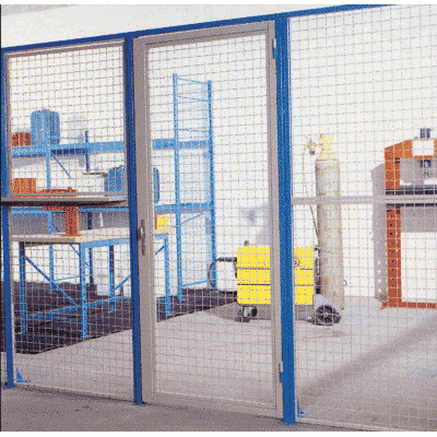 Cloisons industrielles avec porte battantes