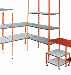 Rayonnage à cornières perforées