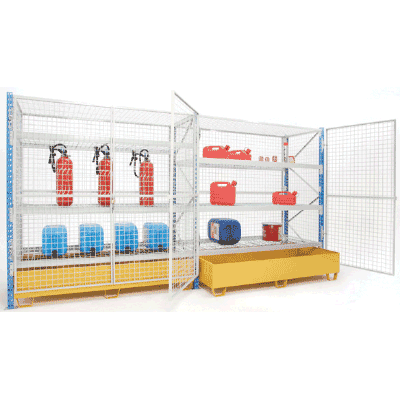 Rayonnage semi-lourd sécurisé