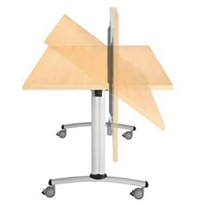 Table mobile plateau rabattable